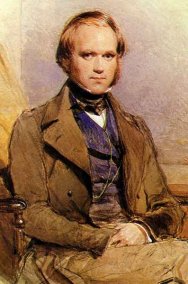 Water-colour portrait of Charles Darwin painted by George Richmond in the late 1830s