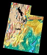 Geological map of Utah