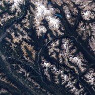 Satellite image of Burgess Shale area